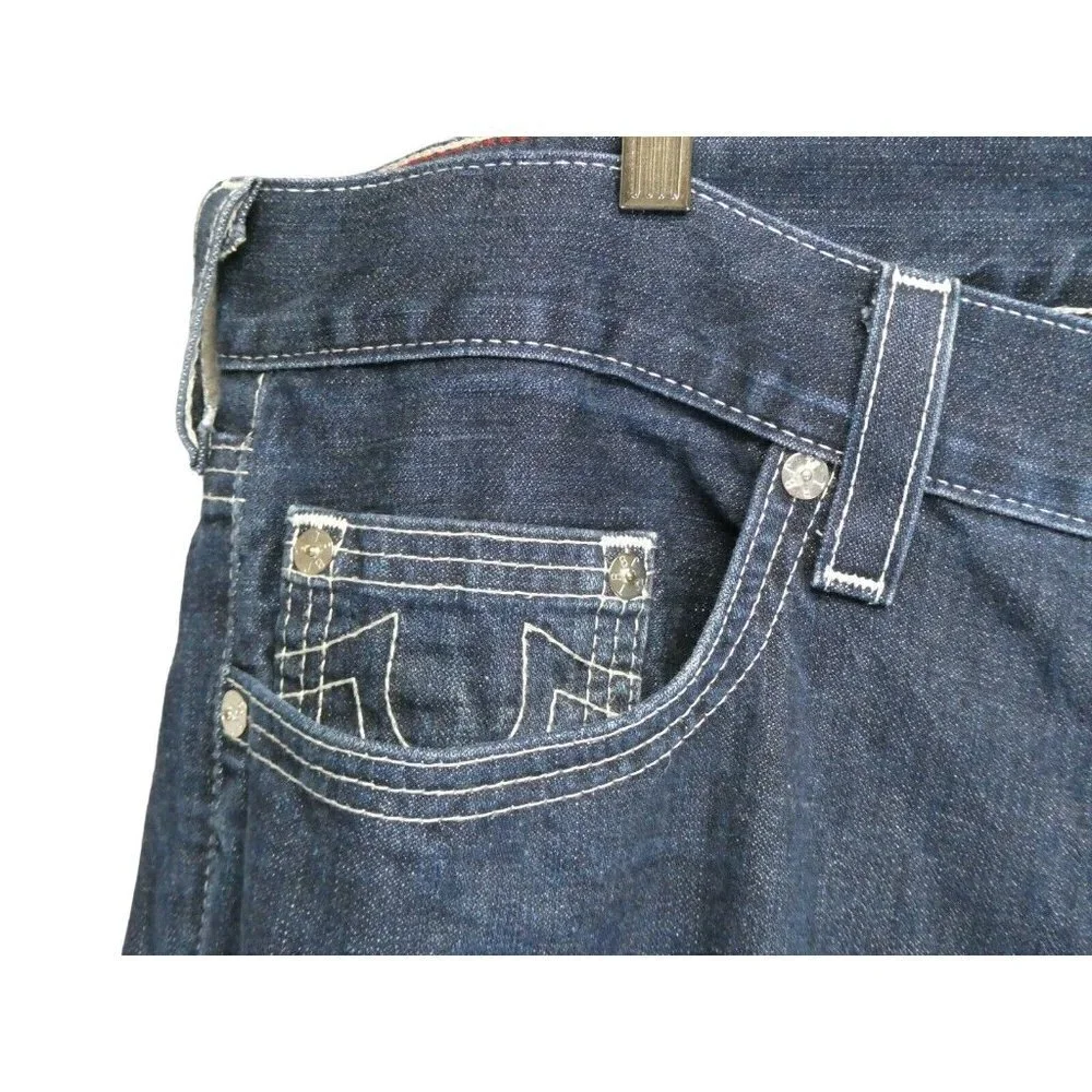 Vintage True Religion Jeans Mens 38‎ Geno Button Fly Waist 41